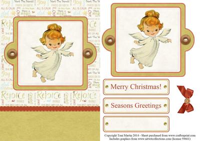 Christmas Angel Topper & Decoupage