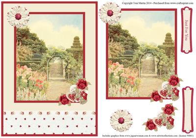 Garden & Floral Decoupage Card