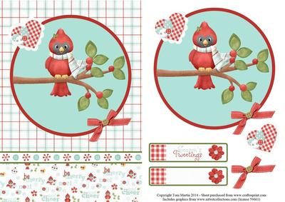 Seasons Tweetings Christmas Topper & Decoupage