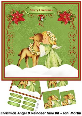 Christmas Angel & Reindeer Mini Kit & Pyramage