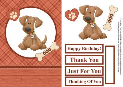 Cute Dog Topper & Decoupage