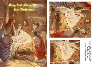 May God Bless You This Christmas Topper & Pyramage