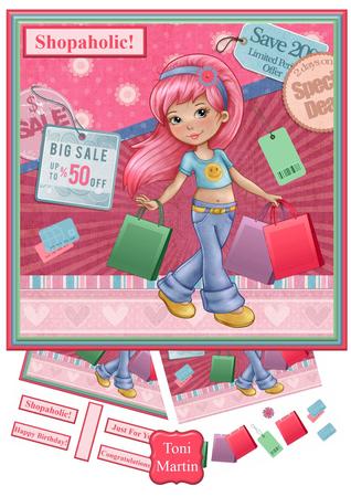 Shopping Girl Mini Kit & Decoupage