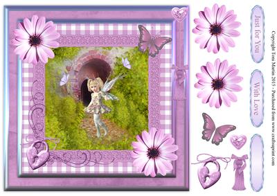 Fairy Tunnel Gingham Topper & Decoupage