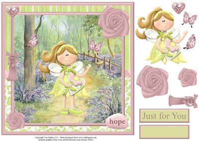 Fairy in the Woods Topper & Decoupage