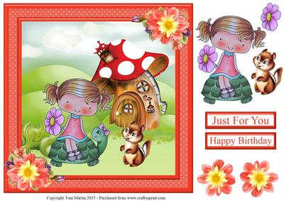 Wendy's Walkabout Large Topper & Decoupage