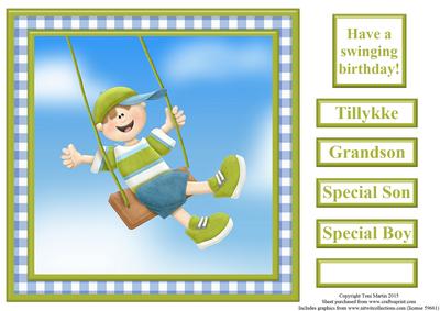 Have a Swinging Birthday Topper & Sentiments