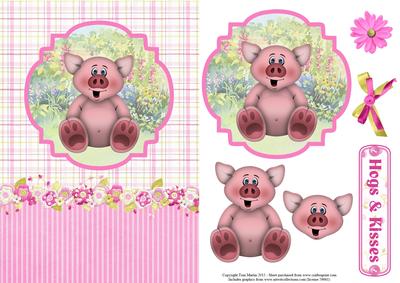 Hogs & Kisses Topper & Decoupage
