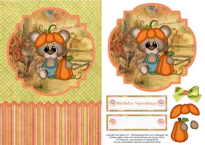 Birthday Squeakings Topper & Decoupage
