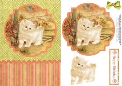 Cute Kitten Topper & Decoupage