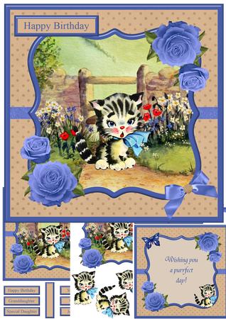 Wishing You a Purrfect Day Mini Kit & Decoupage