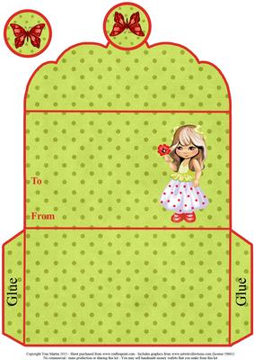 Emma and Flower Birthday Girl Money Wallet