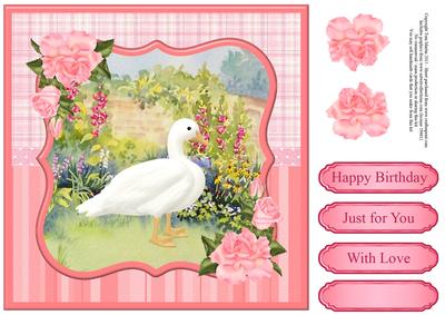 Goose Topper & Decoupage