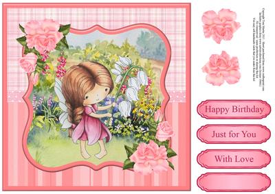 Snowdrop Daisy Fairy Topper & Decoupage