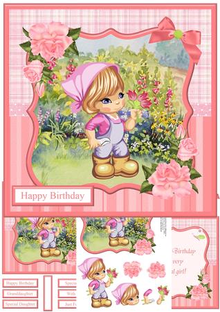 Molly in the Garden Mini Kit & Decoupage