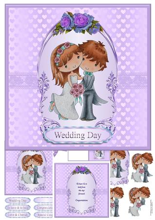 Penny's Special Day Wedding Card Mini Kit & Decoupage