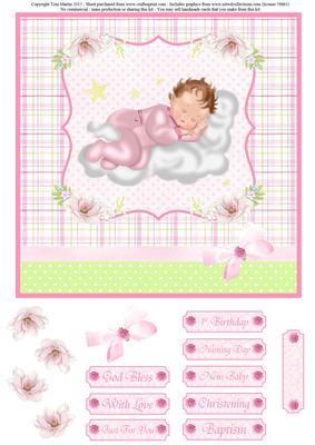 Sweet Baby Girl - Christening / New Baby /1st Birthday