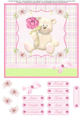 Sweet Bear Card Topper & Decoupage