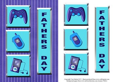Gadget Dad - Father's Day Card Topper & Decoupage