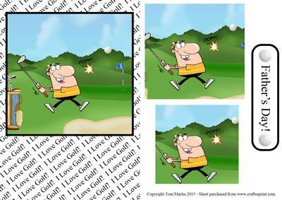 Golf Card Topper & Pyramage - Father's Day
