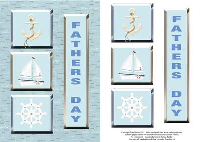 Nautical Father's Day Card Topper & Decoupage