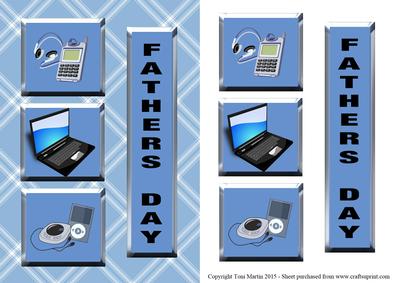 Gadget / Laptop Topper & Decoupage - Father's Day