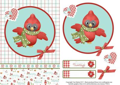 Seasons Tweetings Card Topper & Decoupage