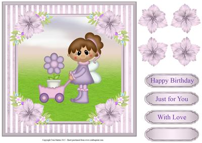 Garden Fairy Card Topper & Decoupage