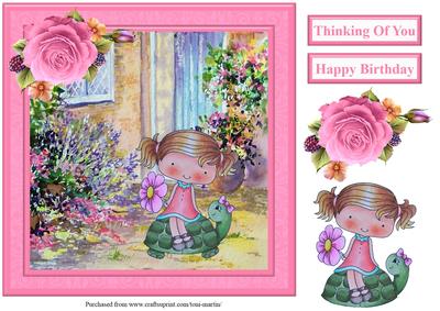Wendy's Walkabout Card Topper & Decoupage