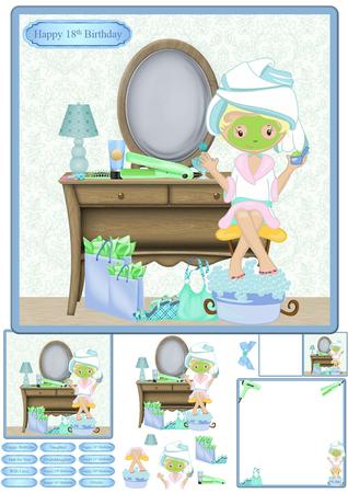 Let's Get Ready to Party Card Mini Kit & Decoupage