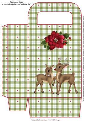 Christmas Reindeers Gift Bag