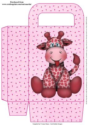 Giraffe Birthday Girl Gift Bag