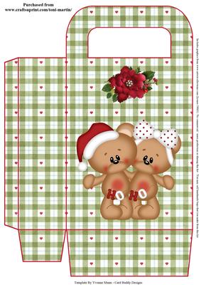 Cute Bears Christmas Gift Bag