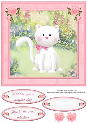 Sweet Kitten Card Topper & Decouage