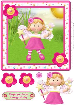 Little Fairy Card Topper & Decoupage