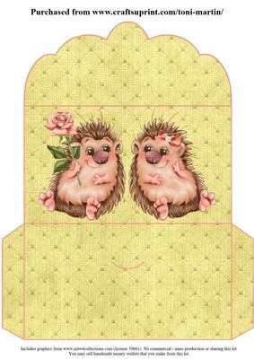 Hedgehog Love Money Wallet