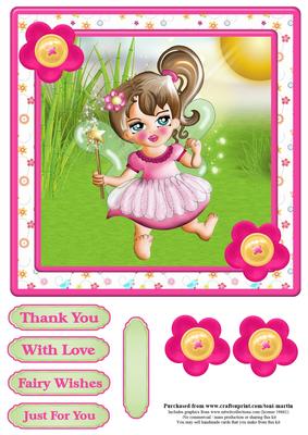 Little Fairy Card Topper & Decoupage