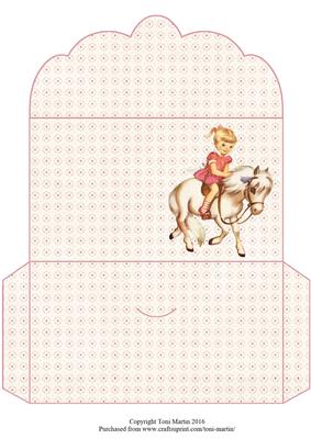 Girl & Pony - Horse Riding - Money Wallet