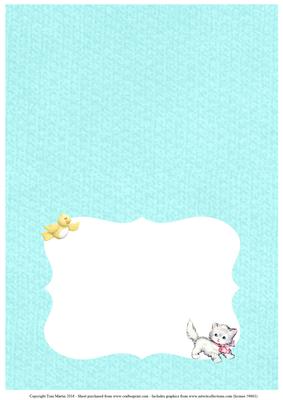 Wishing You a Purrfect Day Card Insert