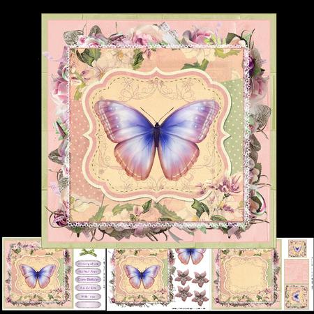 Beautiful Butterfly Card Mini Kit & Decoupage
