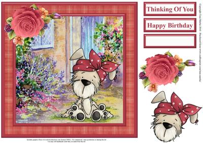 Bella by the Door Card Topper & Decoupage