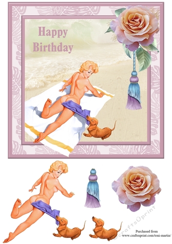 Happy Birthday - Humorous Card Topper & Decoupage