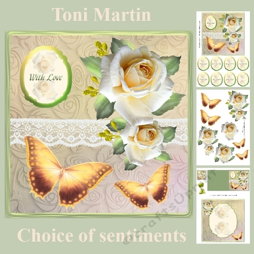 Roses & butterflies mini kit & decoupage