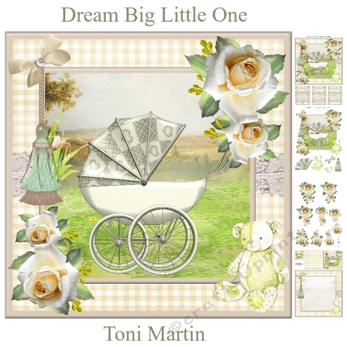 Dream Big Little One - New Baby Mini Kit & Decoupage - neutral / unisex / boy / girl