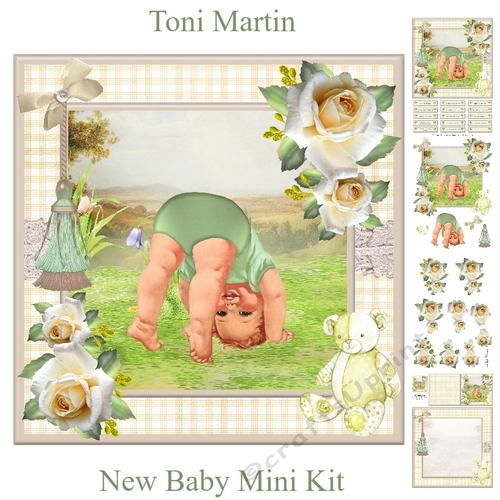 New Baby Mini Kit & Decoupage - neutral / unisex / boy / girl