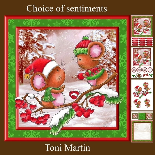 Christmas Catch Mice Mini Kit & Decoupage