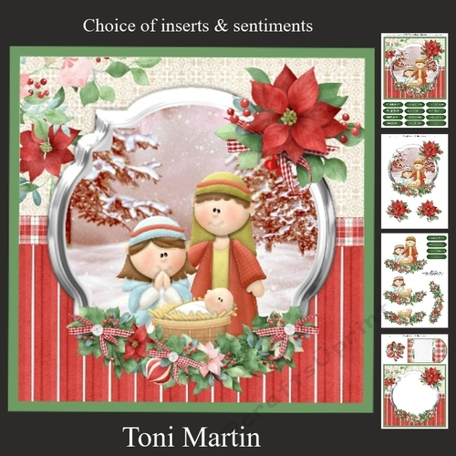 Christmas Time Nativity Card Mini Kit & Decoupage