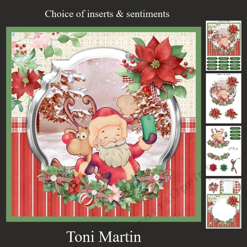 Santa Selfie Card Mini Kit & Decoupage