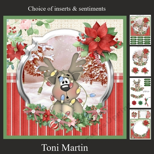 Christmas time reindeer mini kit & decoupage