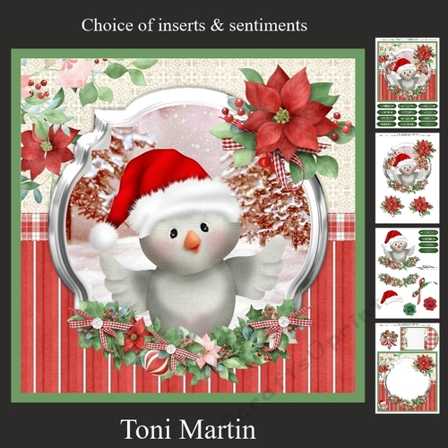 Christmas time owl card mini kit & decoupage